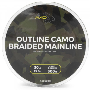 AVID CARP Outline Camo Braided Mainline 300m 30lb 1