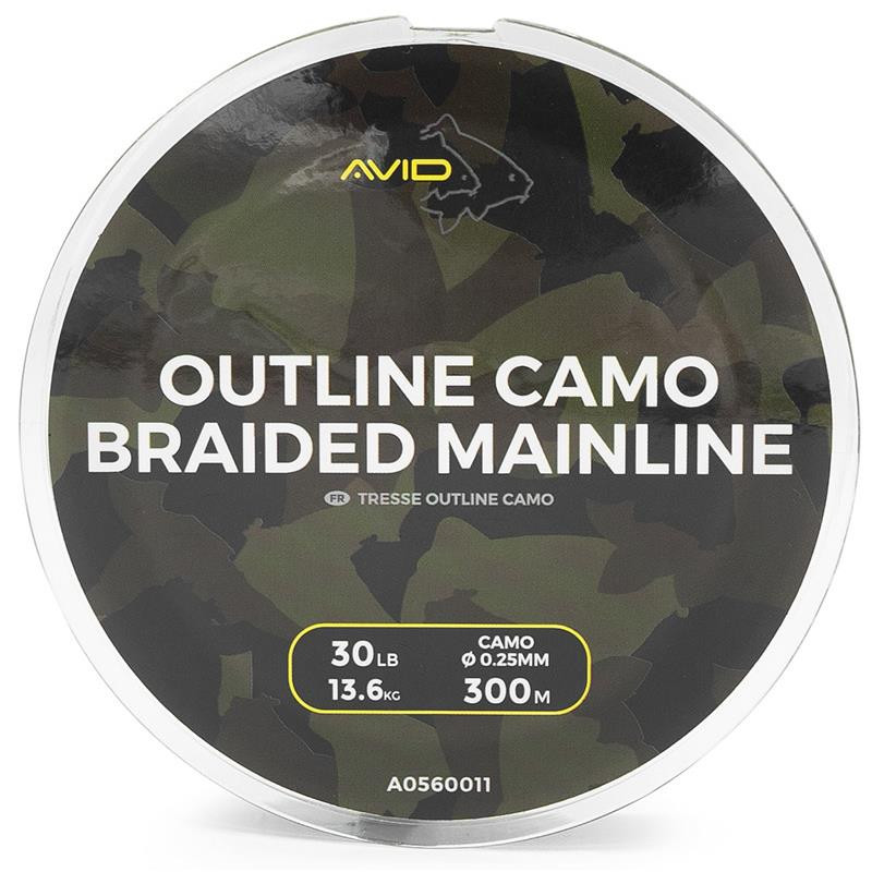 AVID CARP Outline Camo Braided Mainline 300m 30lb