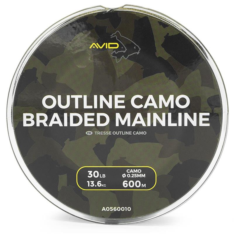 AVID CARP Outline Camo Braided Mainline 600m 30lb