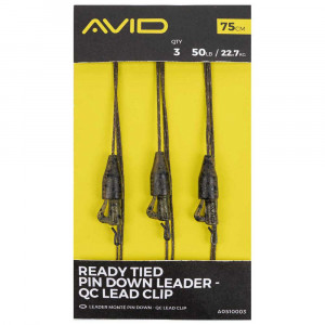 AVID CARP Ready Tied Pin Down Leader QC Lead Clip