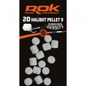 ROK Halibut Pellet Sinking Density 9mm x20 Noir