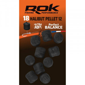 ROK Halibut Pellet Perfect Balance 12mm x18 Noir
