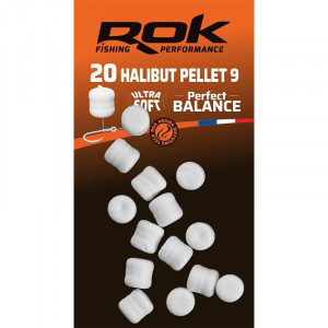 ROK Halibut Pellet Perfect Balance 12mm x18 Blanc