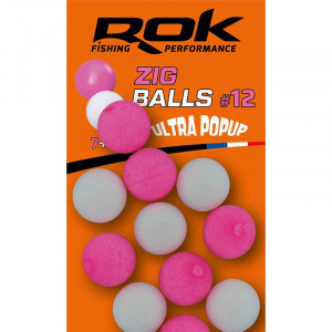 ROK Zig Ball Taille12 Rose/Blanc x14