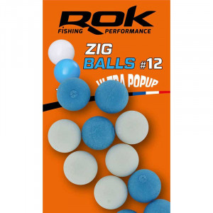 ROK Zig Ball Taille12 Bleu/Blanc x14